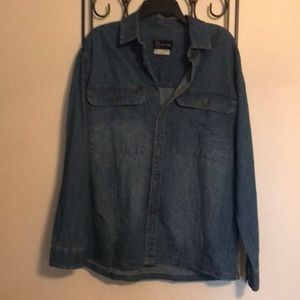 LADIES BUTTON DEMIN SHIRT